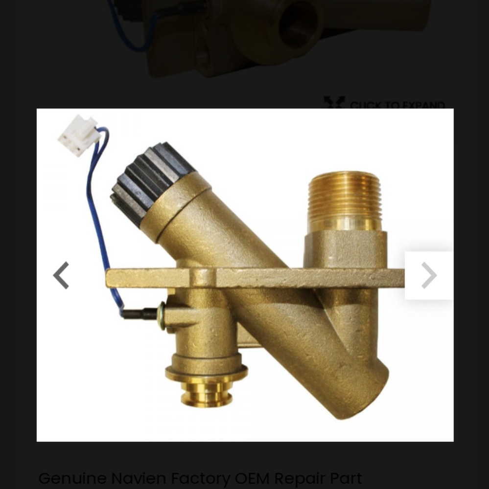 Navien 30011597A Cold Water Inlet Adapter